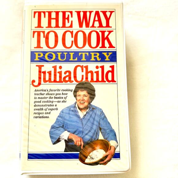 Julia Child The Way To Cook Poultry VHS and Recipe Booklet - Picture 1 of 7